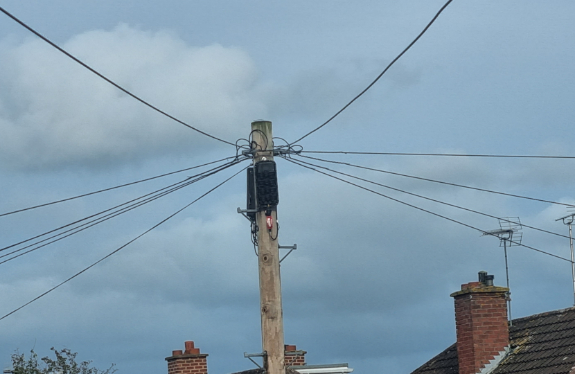 Telegraph poles