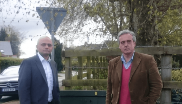 Mark Garnier with Sajid Javid